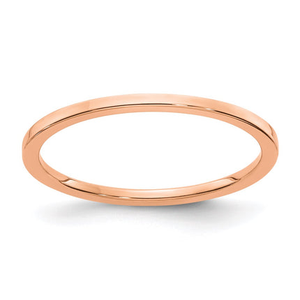 10K Rose Gold 1.2mm Flat Stackable Band | 1STK16-120R ,