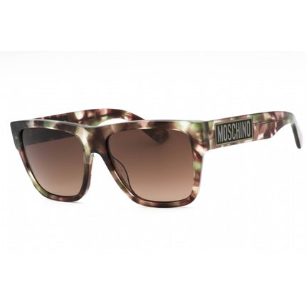 Moschino Men's Sunglasses - Brown Green Havana Plastic Square Frame | MOS167/S 0D1U HA ,