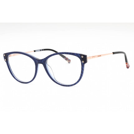 Missoni Women's Eyeglasses - Blue Plastic Cat Eye Full Rim Frame | MIS 0027 0PJP 00 ,