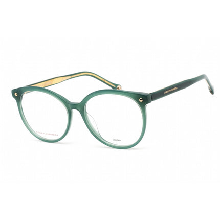 Carolina Herrera Women's Eyeglasses - Green Plastic Round Frame | HER 0083/G 01ED 00 ,