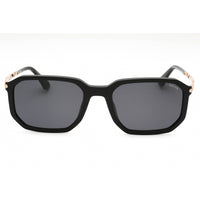 Police Men's Sunglasses - Shiny Black Acetate Geometric Full Rim Frame | SPLF67 0700 ,
