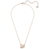 Swarovski Women's Necklace - Iconic Swan Crystal Rose Gold Plated | 5368988 ,