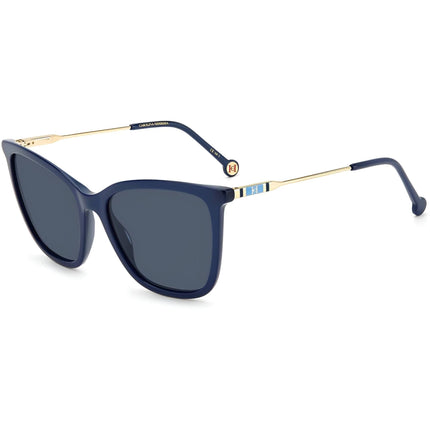 Carolina Herrera Women's Sunglasses - Blue Plastic Cat Eye Full Rim | CH 0068/S 0PJP ,