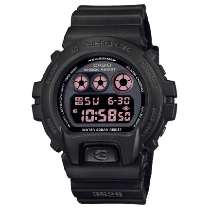 Casio Men's Alarm Watch - G-Shock Classic Dive Digital Black Dial | DW6900MS-1 ,
