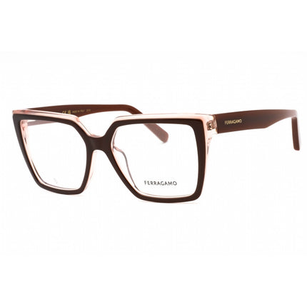 Salvatore Ferragamo Women's Eyeglasses - Brown/Nude Browline Full Rim | SF2950N 211 ,