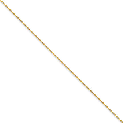 Yellow Rhodium over Brass 2.00mm Plated Ball Chain | SRN212 ,