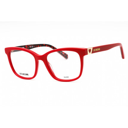 Moschino Love Women's Eyeglasses - Red Plastic Cat Eye Full Rim Frame | MOL585 0C9A 00 ,