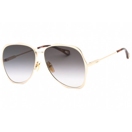 Chloe Women's Sunglasses - Gold Full Rim Metal Frame Grey Lens | CH0183S 001 ,