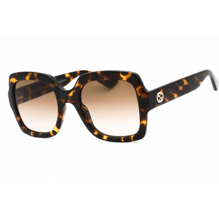 Gucci Women's Sunglasses - Havana Injected Propionate Square Shape Frame | GG1337S 003 ,