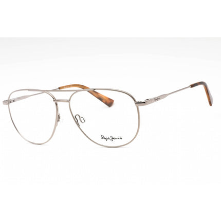 Pepe Jeans Men's Eyeglasses - Gunmetal Metal Aviator Full Rim Frame | PJ1356 C1 ,