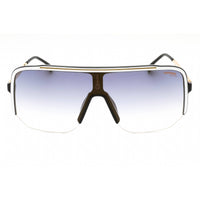 Carrera Unisex Sunglasses - White Black Shield Half Rim Frame | CARRERA 1060/S 0CCP 1V ,