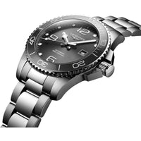 Longines Men's Watch - HydroConquest Automatic Grey Dial Silver Bracelet | L37824766 ,