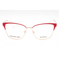 Guess Women's Eyeglasses - Shiny Pink Metal Cat Eye Shape Full Rim Frame | GU2795 072 ,