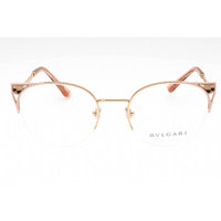 Bvlgari Women's Eyeglasses - Pink Gold/Pink Metal Half Rim Cat Eye | 0BV2243 2062 ,