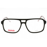 Hugo Men's Eyeglasses - Green Grey Plastic Square Full Rim Frame | HG 1299 08YW 00 ,
