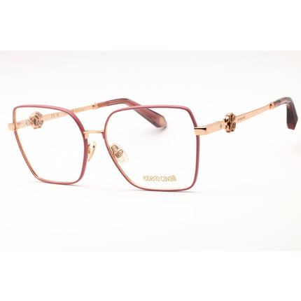 Roberto Cavalli Women's Eyeglasses - Copper Gold/Pink Metal Square Frame | VRC029 02AM ,