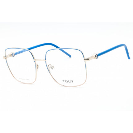 Tous Women's Eyeglasses - Shiny Light Gold/Yellow Metal Square Full Rim | VTO450 0SNA ,