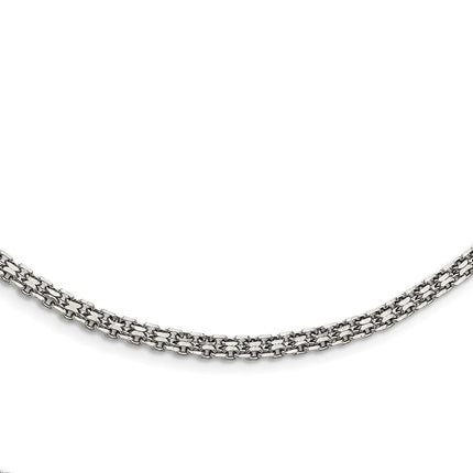 Stainless Steel Polished 3.10mm Bismark Chain | SRN1885 ,