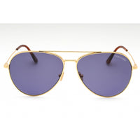 Tom Ford Unisex Sunglasses - Shiny Deep Gold Metal Aviator Full Rim Frame | FT0996 30V ,
