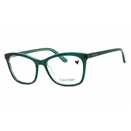 Calvin Klein Women's Eyeglasses - Crystal Emerald/Lime Cat Eye Frame | CK19529 361 ,
