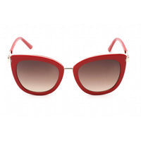 Guess Factory Women's Sunglasses - Shiny Red Plastic Cat Eye Full Rim | GF6089 66F ,