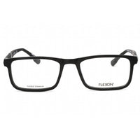 Flexon Men's Eyeglasses - Black Metal Full Rim Rectangular Frame | FLEXON E1117 001 ,