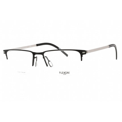 Flexon Men's Eyeglasses - Black Metal Half Rim Rectangular Frame | FLEXON B2030 001 ,