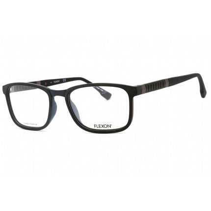 Flexon Men's Eyeglasses - Black Plastic Full Rim Rectangular Frame | FLEXON E1114 001 ,