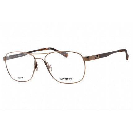 Flexon Men's Eyeglasses - Brown Full Rim Square Frame Clear Lens | AUTOFLEX 113 210 ,