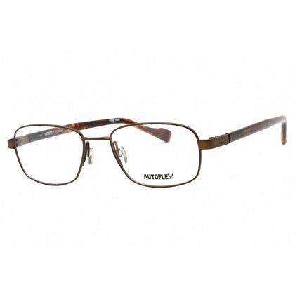 Flexon Men's Eyeglasses - Brown Metal Full Rim Rectangular Frame | AUTOFLEX 117 210 ,