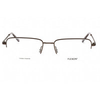 Flexon Men's Eyeglasses - Brown Rectangular Half Rim Metal Frame | FLEXON H6050 210 ,