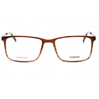 Flexon Men's Eyeglasses - Brown/Grey Gradient Rectangular Full Rim FLEXON EP8009 215 ,