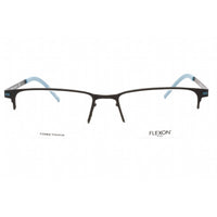 Flexon Men's Eyeglasses - Dark Gunmetal Half Rim Rectangular Frame | FLEXON B2030 034 ,