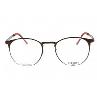 Flexon Men's Eyeglasses - Graphite Full Rim Round Frame Clear Lens | FLEXON B2000 035 ,