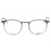 Flexon Men's Eyeglasses - Gunmetal Full Rim Round Frame Clear Lens | FLEXON B2000 033 ,