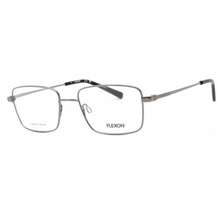 Flexon Men's Eyeglasses - Gunmetal Metal Full Rim Rectangular Frame | FLEXON H6058 072 ,