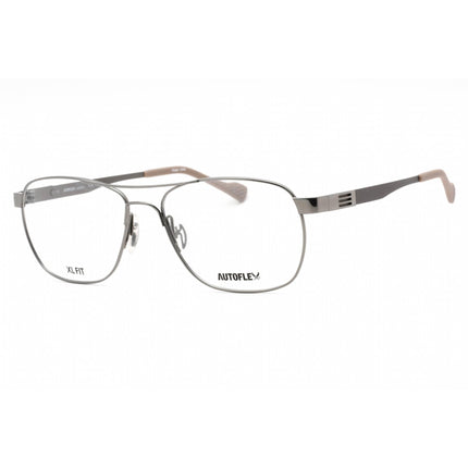 Flexon Men's Eyeglasses - Light Gunmetal Full Rim Square Frame | AUTOFLEX 113 035 ,