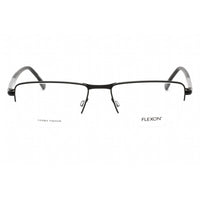 Flexon Men's Eyeglasses - Matte Black Half Rim Rectangular Frame | FLEXON E1127 002 ,