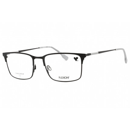 Flexon Men's Eyeglasses - Matte Black Metal Rectangular Shape Frame | FLEXON E1132 002 ,