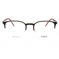 Flexon Men's Eyeglasses - Matte Graphite Half Rim Square Frame | FLEXON B2035 022 ,