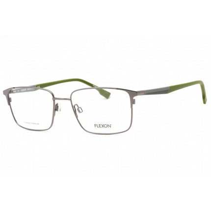 Flexon Men's Eyeglasses - Matte Gunmetal Full Rim Rectangular Frame | FLEXON E1126 072 ,