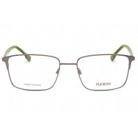 Flexon Men's Eyeglasses - Matte Gunmetal Full Rim Rectangular Frame | FLEXON E1126 072 ,