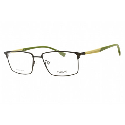 Flexon Men's Eyeglasses - Matte Olive Full Rim Rectangular Frame | FLEXON E1125 310 ,