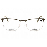 Flexon Men's Eyeglasses - Moss Metal Full Rim Rectangular Frame | FLEXON E1124 310 ,