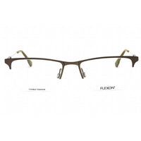 Flexon Men's Eyeglasses - Moss Metal Half Rim Rectangular Frame | FLEXON E1122 310 ,