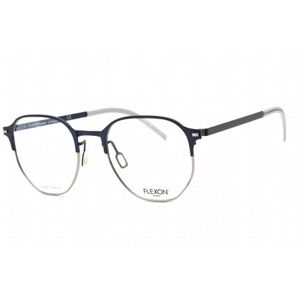 Flexon Men's Eyeglasses - Navy Full Rim Irregular Frame Clear Lens | FLEXON B2032 412 ,