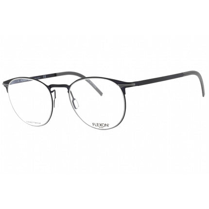 Flexon Men's Eyeglasses - Navy Full Rim Round Frame Clear Lens | FLEXON B2000 412 ,