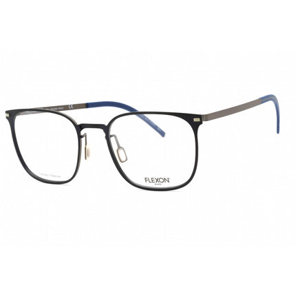 Flexon Men's Eyeglasses - Navy Metal Square Frame Clear Demo Lens | FLEXON B2029 412 ,