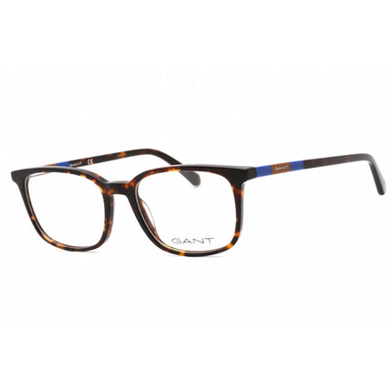 Gant Men's Eyeglasses - Dark Havana Plastic Full Rim Rectangular Frame | GA3264 052 ,