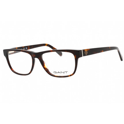 Gant Men's Eyeglasses - Dark Havana Plastic Full Rim Rectangular Frame | GA3272 052 ,